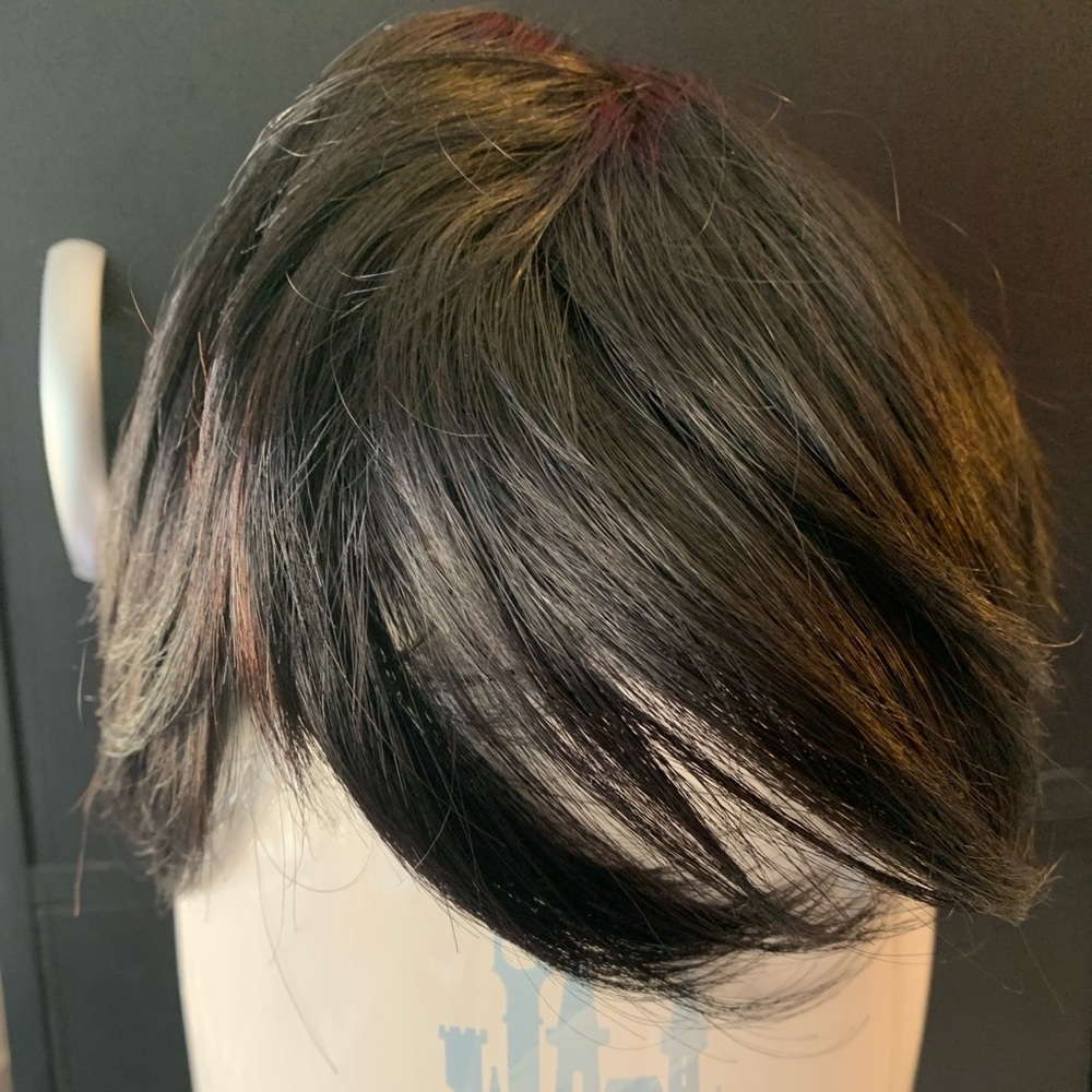 Stylish Black Wig 8 inch